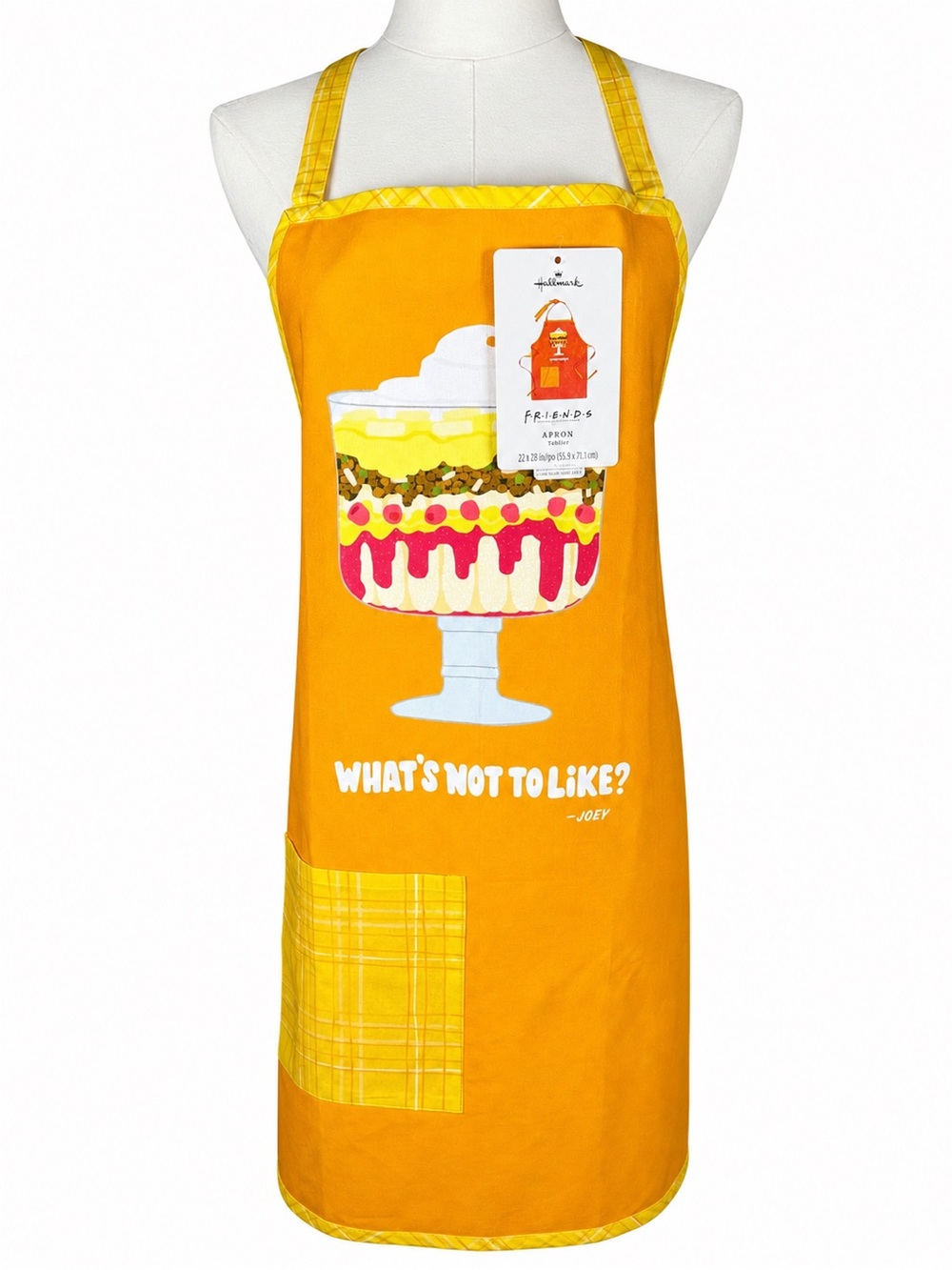 Hallmark “Friends” Rachel’s Trifle “What’s Not to Like?” Apron NWT